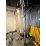 APPROX. 500 GALLON S/S TANK, APPROX. DIMS: 48 IN. DIA X 60 IN. L (SIMPLE LOADING FEE $550)