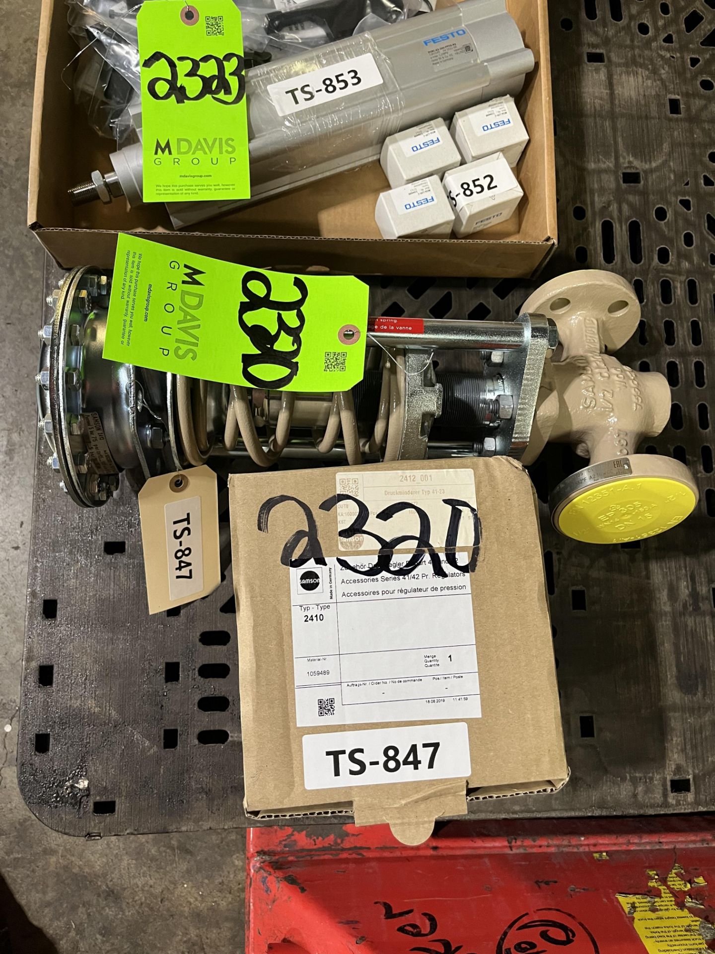 NEW SAMSON PRESSURE REDUCING VALVE (2412) & REGULATOR (2413) 1/2"