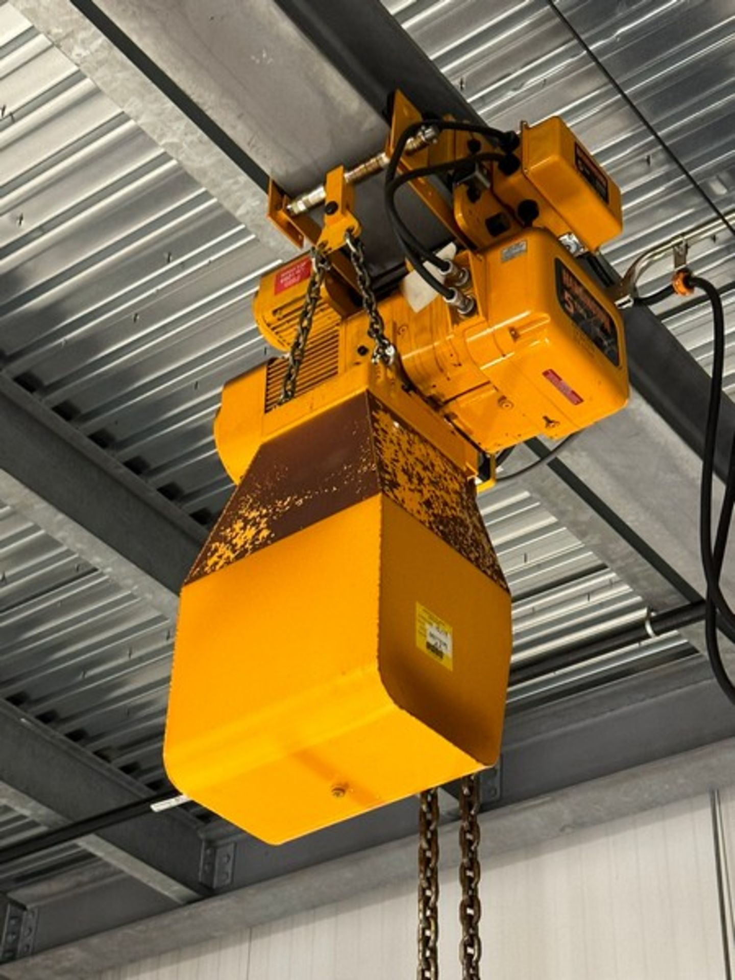 Harrington 5-Ton Electric Hoist, with Cross Beam (LOCATED IN FREEHOLD, N.J.) - Image 2 of 5