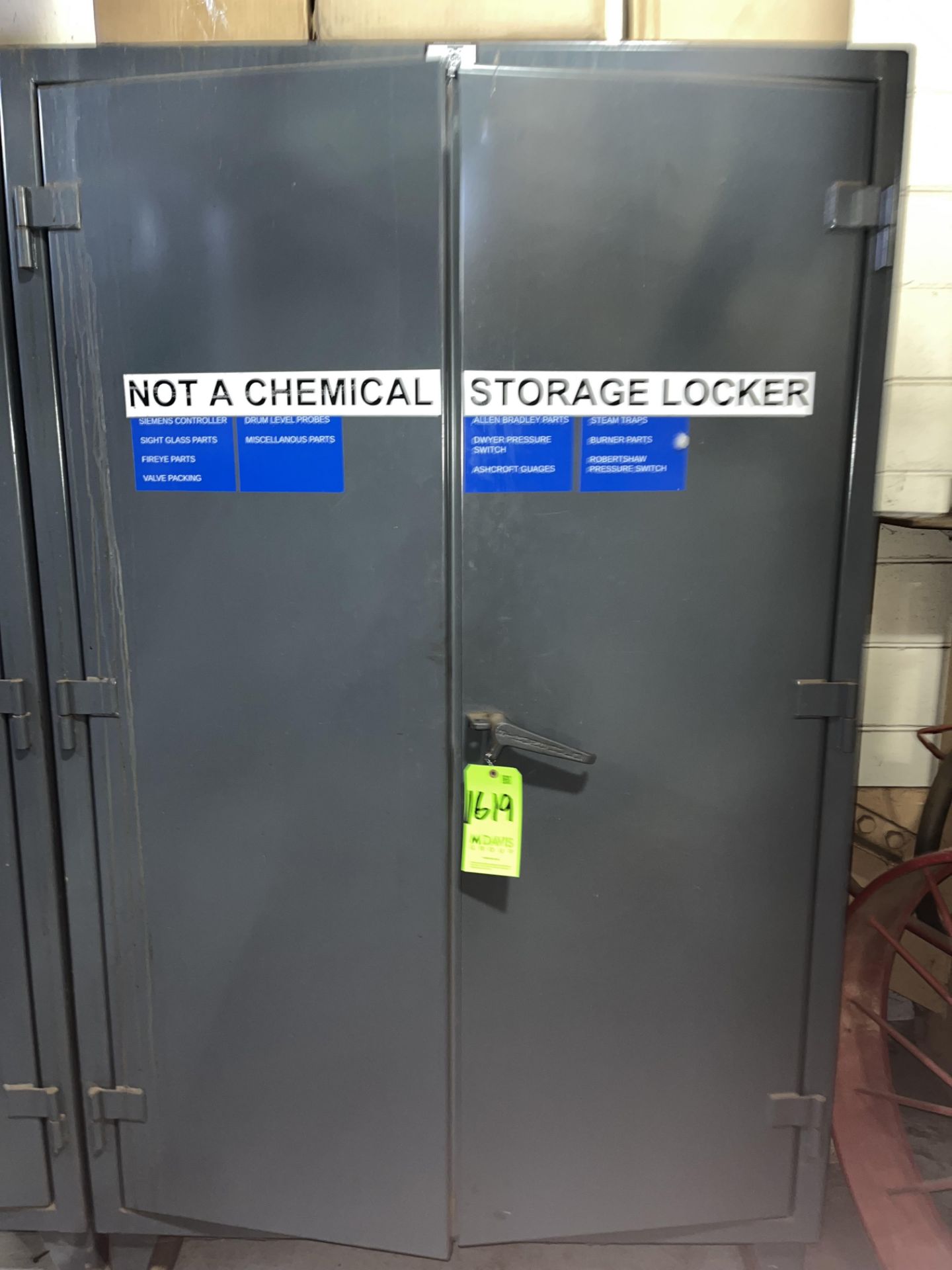 STRONGHOLD HEAVY DUTY STORAGE CABINET INCLUDES CONTENTS INSIDE