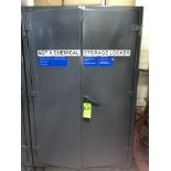 STRONGHOLD HEAVY DUTY STORAGE CABINET INCLUDES CONTENTS INSIDE