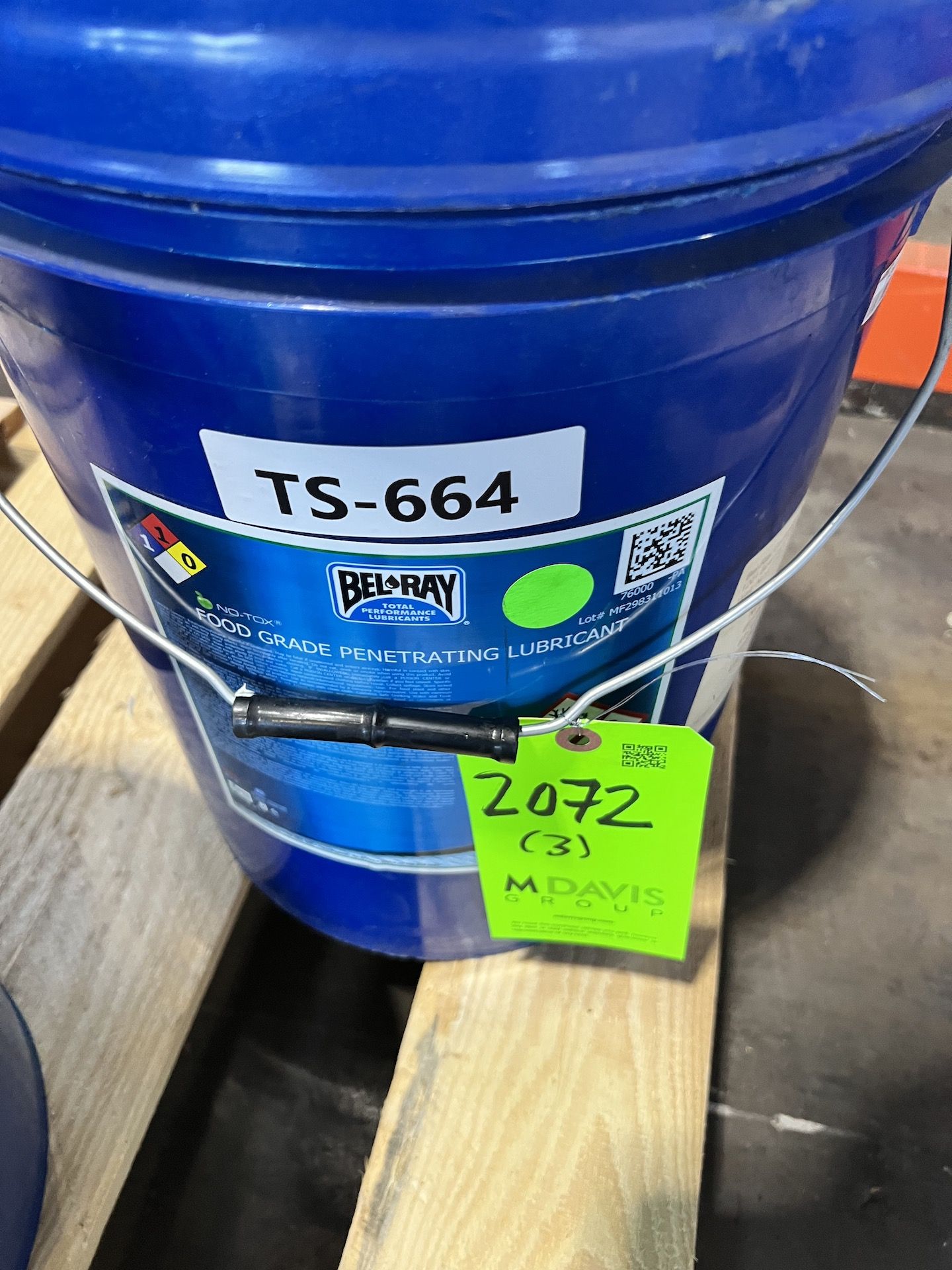 (3) 5 GALLON PAILS OF LUBRICANT AND OIL, INCLUDES Belray No Tox Food Grade Penetrating Lubricant, - Image 4 of 4