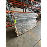 LOT OF NEW PALLET RACKING COMPONENTS, INCLUDES WIRE RACKING