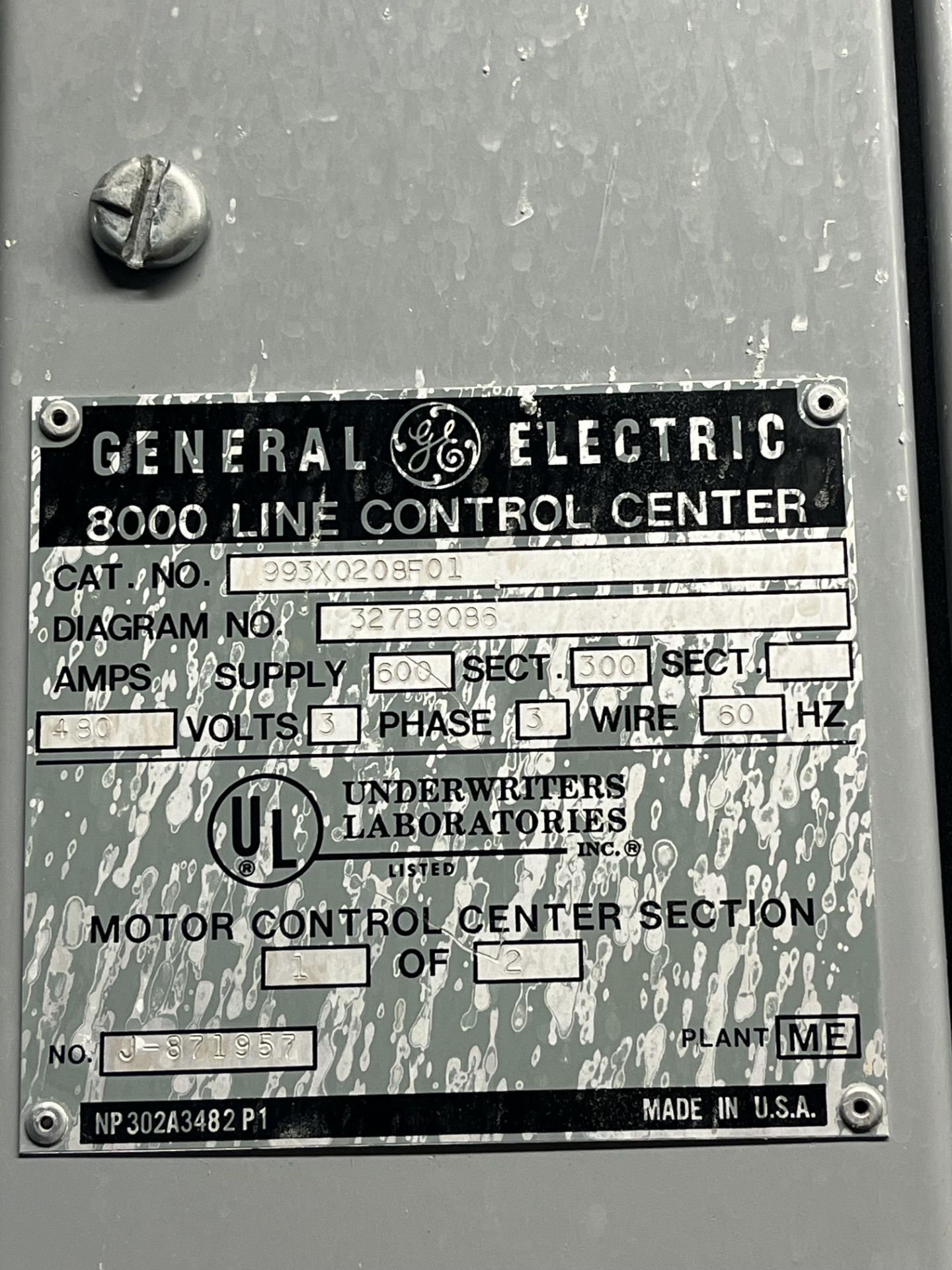 GE 8000 LINE MOTOR CONTROL GENERAL ELECTRIC 6 BUCKETS (Located Freehold, NJ) (Simple Loading Fee - Image 4 of 7
