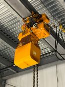 Harrington 5-Ton Electric Hoist, with Cross Beam (LOCATED IN FREEHOLD, N.J.)