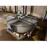K-Modular S/S Cone Feed Hopper, Aprox. 65” Dia., Mounted on Frame (N: 049118) (LOCATED IN