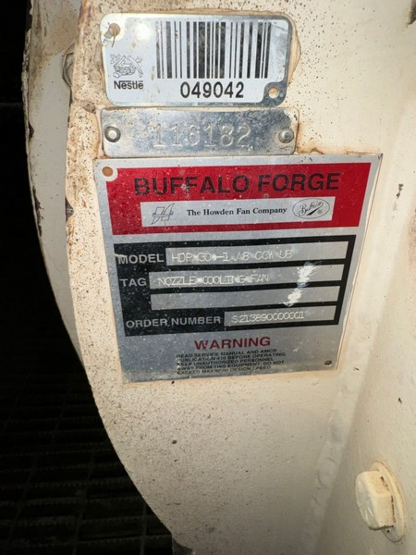 Buffalo Forge 10 hp Blower Unit, M/N HDP 30-1 A8 CCW UB, 460 Volts, 3 Phase (LOCATED IN FREEHOLD, - Image 3 of 5