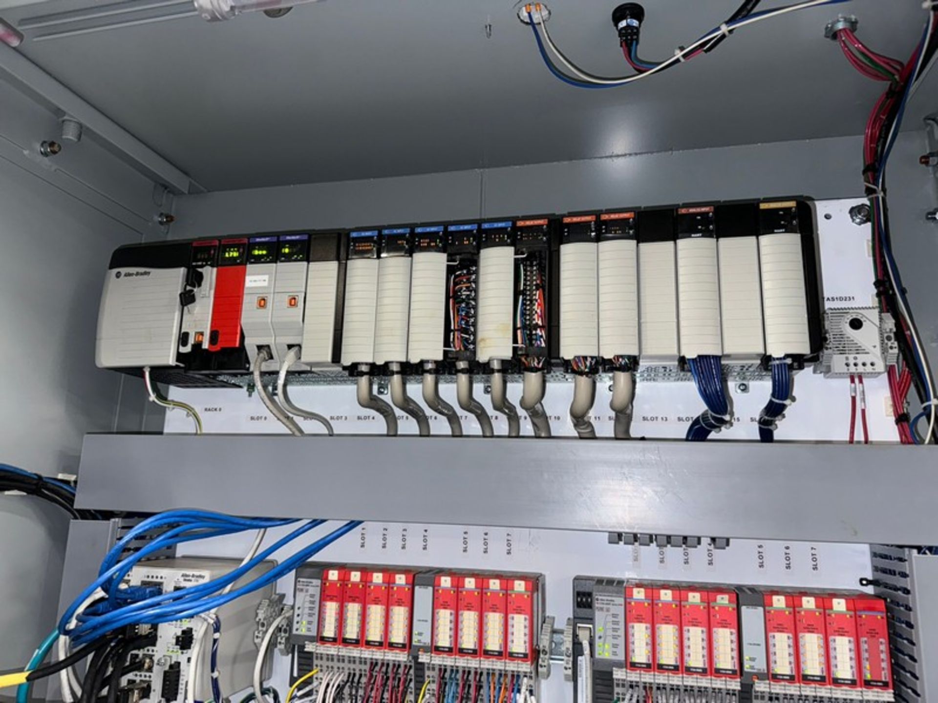 Single Door Control Cabinet, with Allen-Bradley 16-Slot PLC, & Other Present Control Components ( - Image 3 of 3
