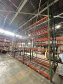 PALLET RACKING, 8 UP-RIGHTS AND 48 CROSS BEAMS