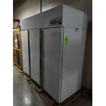 NORLAKE SCIENTIFIC STEEL PAINED WHITE LABORATORY REFRIGERATOR THREE SECTIONS (NEED DIMS)