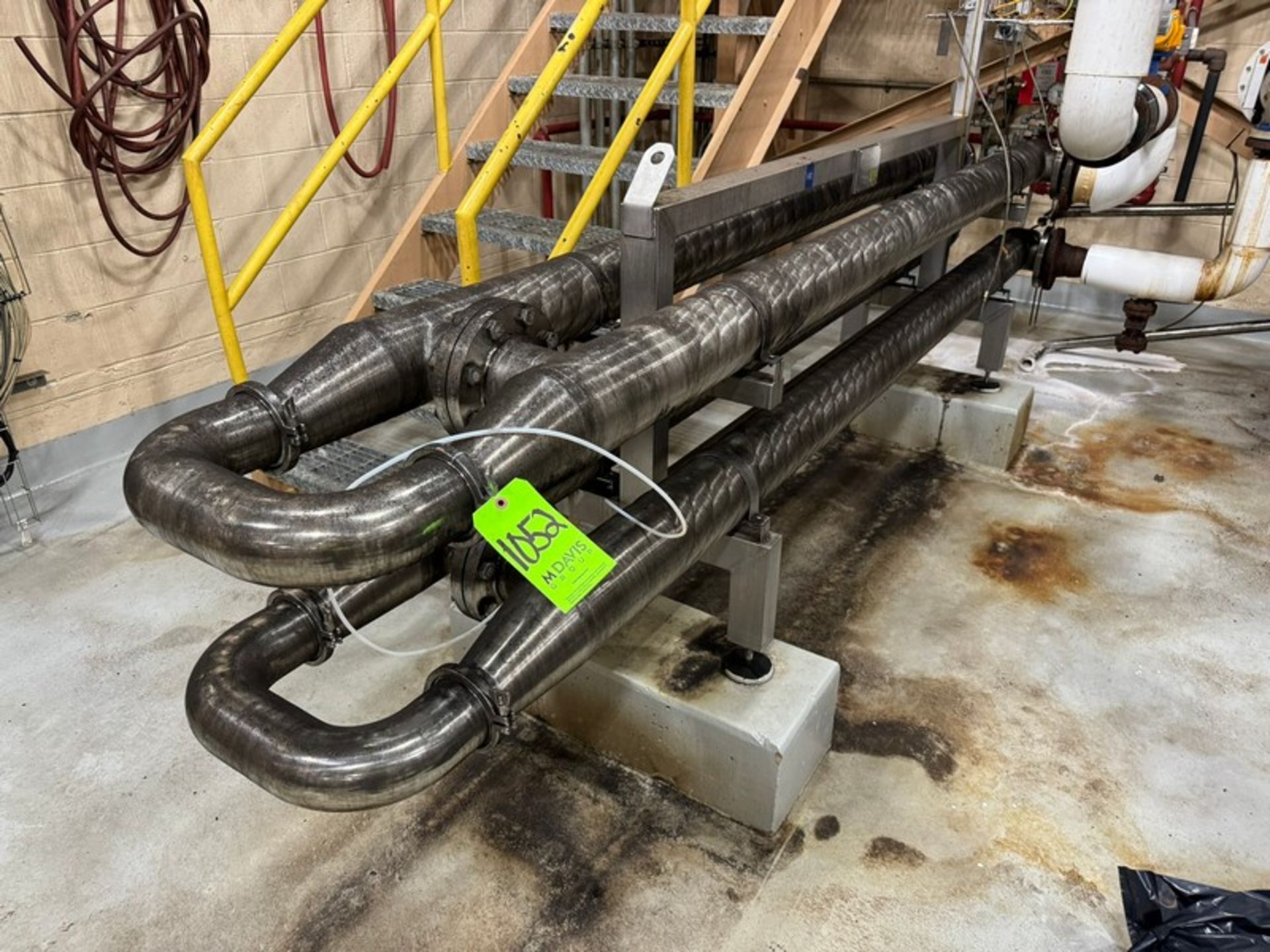 4-Pass Spiraled S/S Holding Tube, Aprox. 4” (LOCATED IN FREEHOLD, N.J.) (Simple Loading Fee $990)