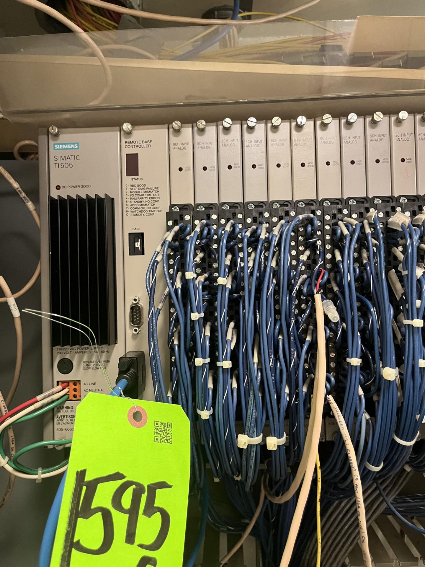 (2)SIEMENS SIMATIC Tl505 PLC POWER RACK (Located Freehold, NJ) (Simple Loading Fee $275) - Bild 9 aus 9