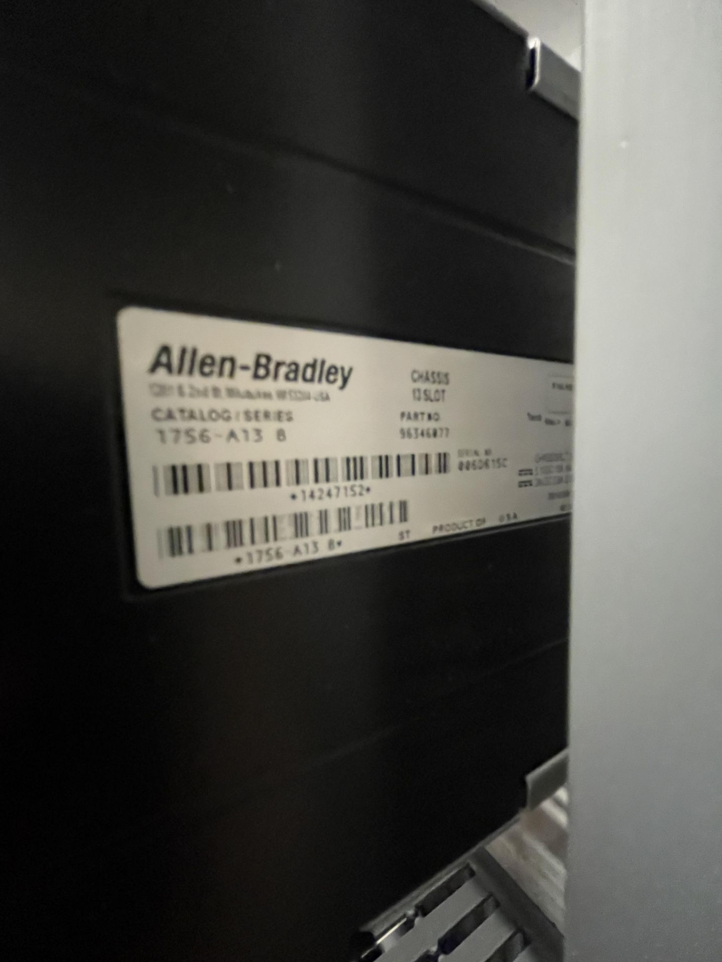 (2) ALLEN-BRADLEY PLC RACKS 13 SLOT CATALOG SERIES 1756-A13 B - Image 6 of 6