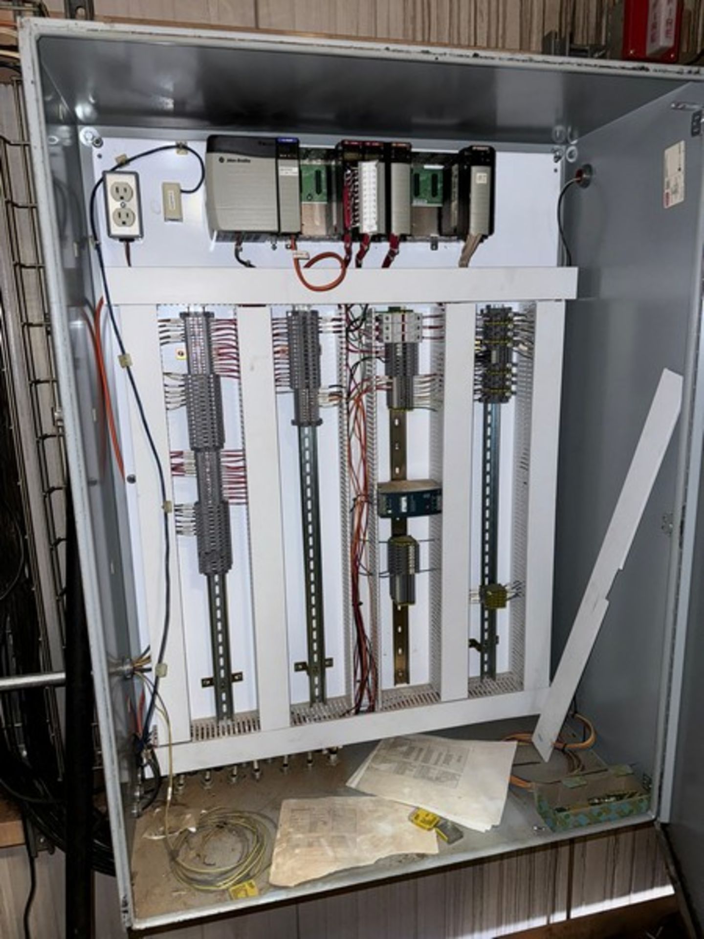 Control Panel, with Allen-Bradley 11-Slot PLC, & Other Components (NOTE: PLC Missing Slots—See - Image 2 of 3