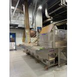 Zalkin Cap Hopper & Elevator, Elevator Height: Aprox. 20 ft. H, with Flights in Conveyor, Mounted on