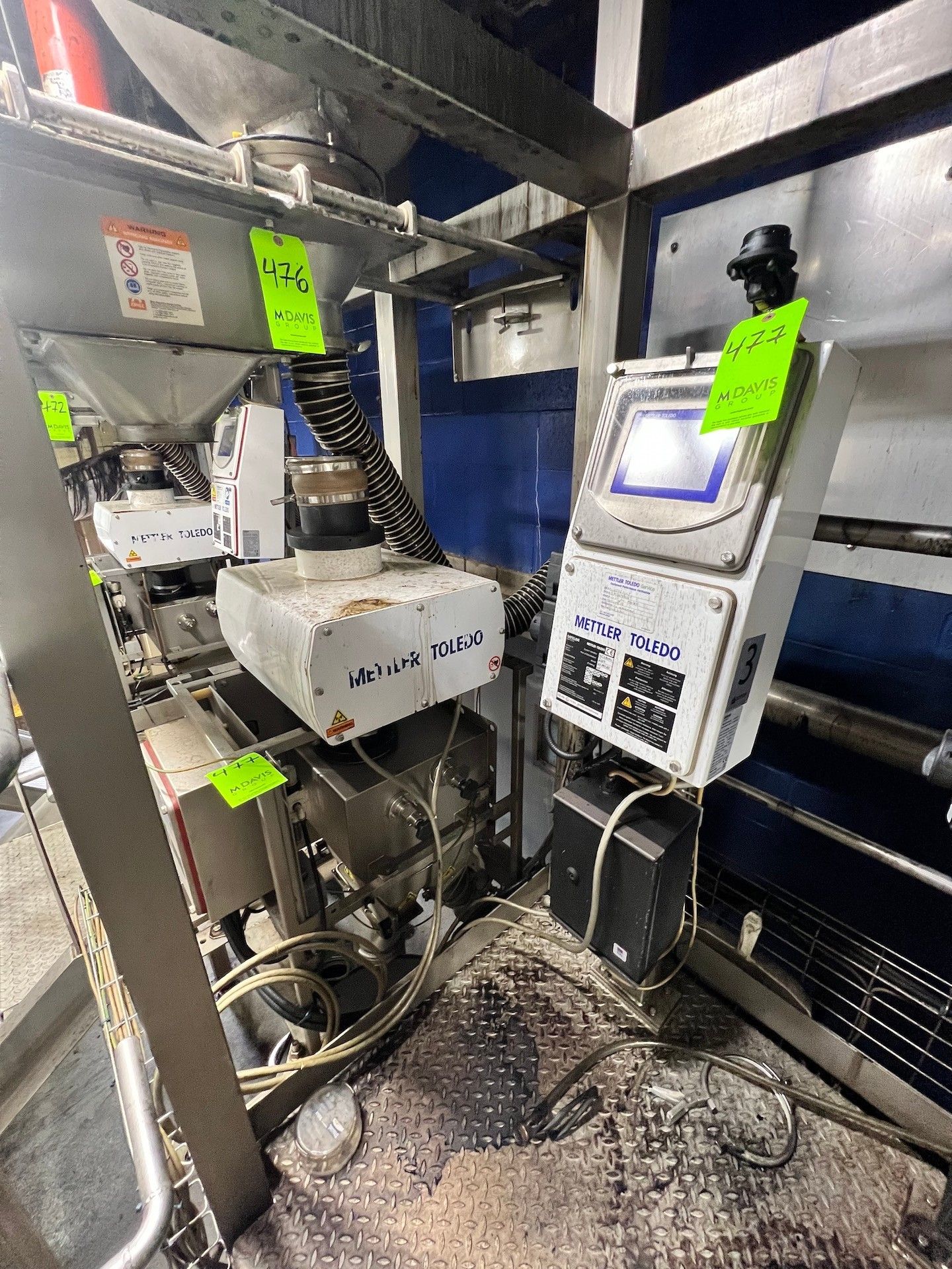 METTLER TOLEDO SAFELINE FLOW THROUGH / DROP THROUGH METAL DETECTOR, MODEL GFPRO125, S/N 14261874,