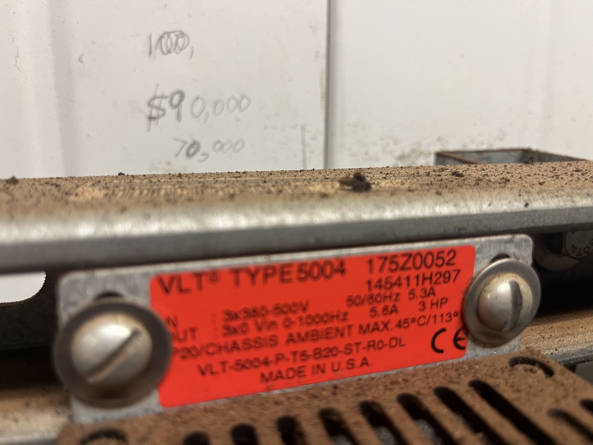 (2) DAN FOSS VARIABLE SPEED DRIVE VLT TYPE 3004 (1) DAN FOSS VARIABLE SPEED DRIVE VLT TYPE 5004 - Image 16 of 21