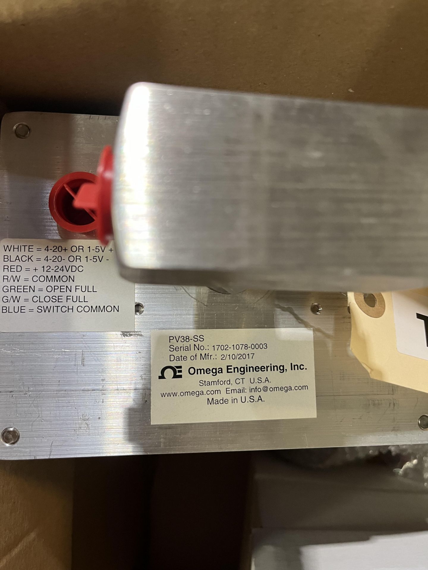 OMEGA ENGINEERING LIQUID TURBINE FLOWMETER, 0.3 GPM TO GPM 1/2" OMEGA ENGINEERING ELECTRONICALLY - Image 4 of 4