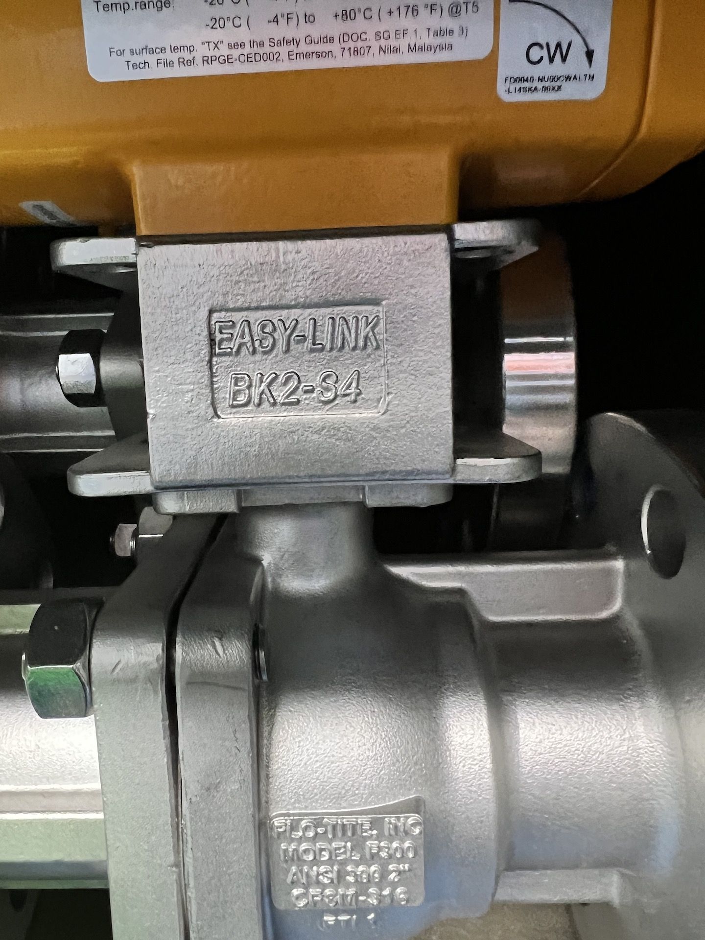 (2) 2022 NEW AIR ACTUATED FLOTITE BALL VALVES WITH ELOMATIC ACTUATOR - Image 4 of 7