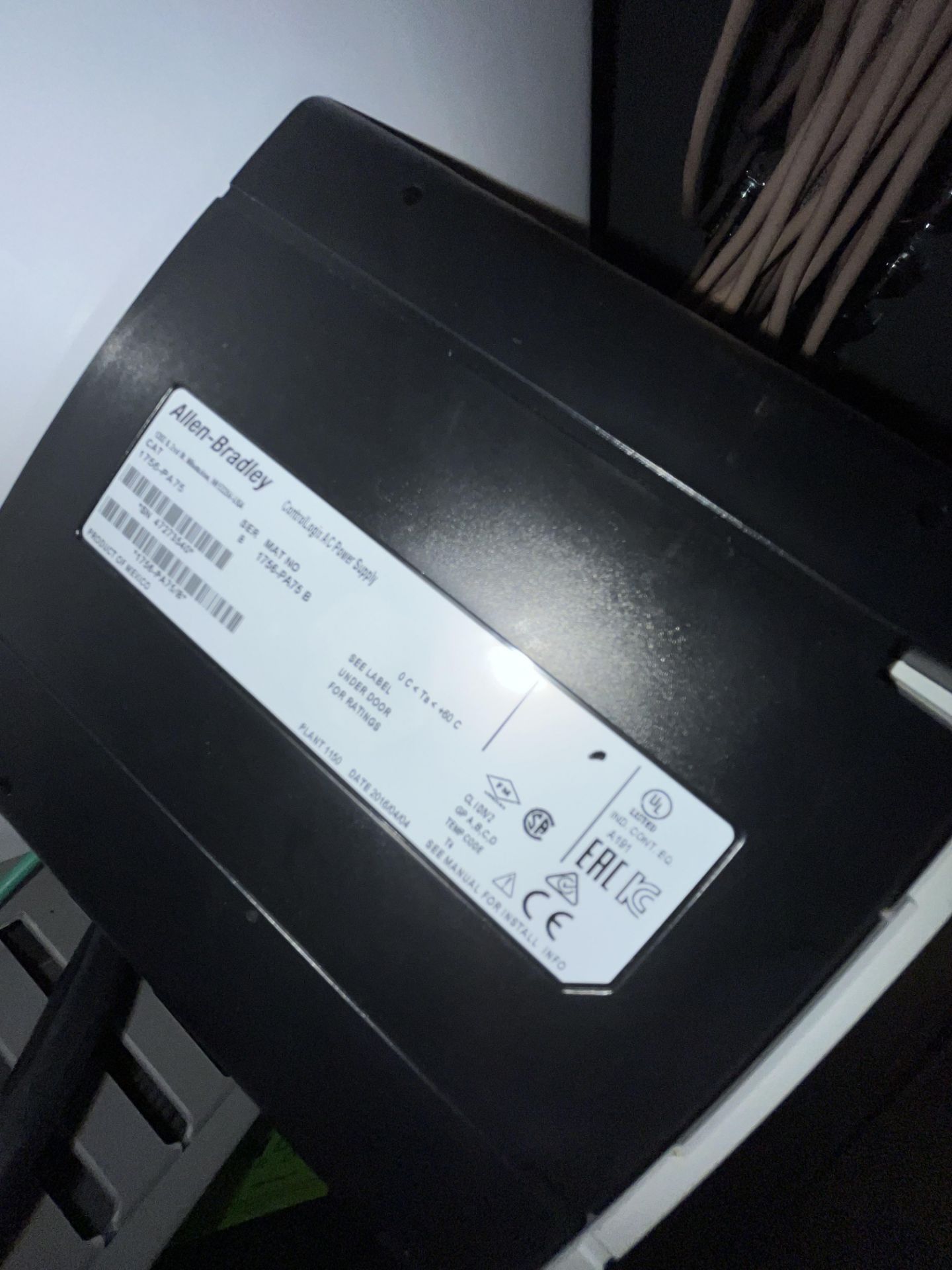 ALLEN-BRADLEY CONTROL LOGIX AC POWER SUPPLY 17 SLOT - Image 3 of 4