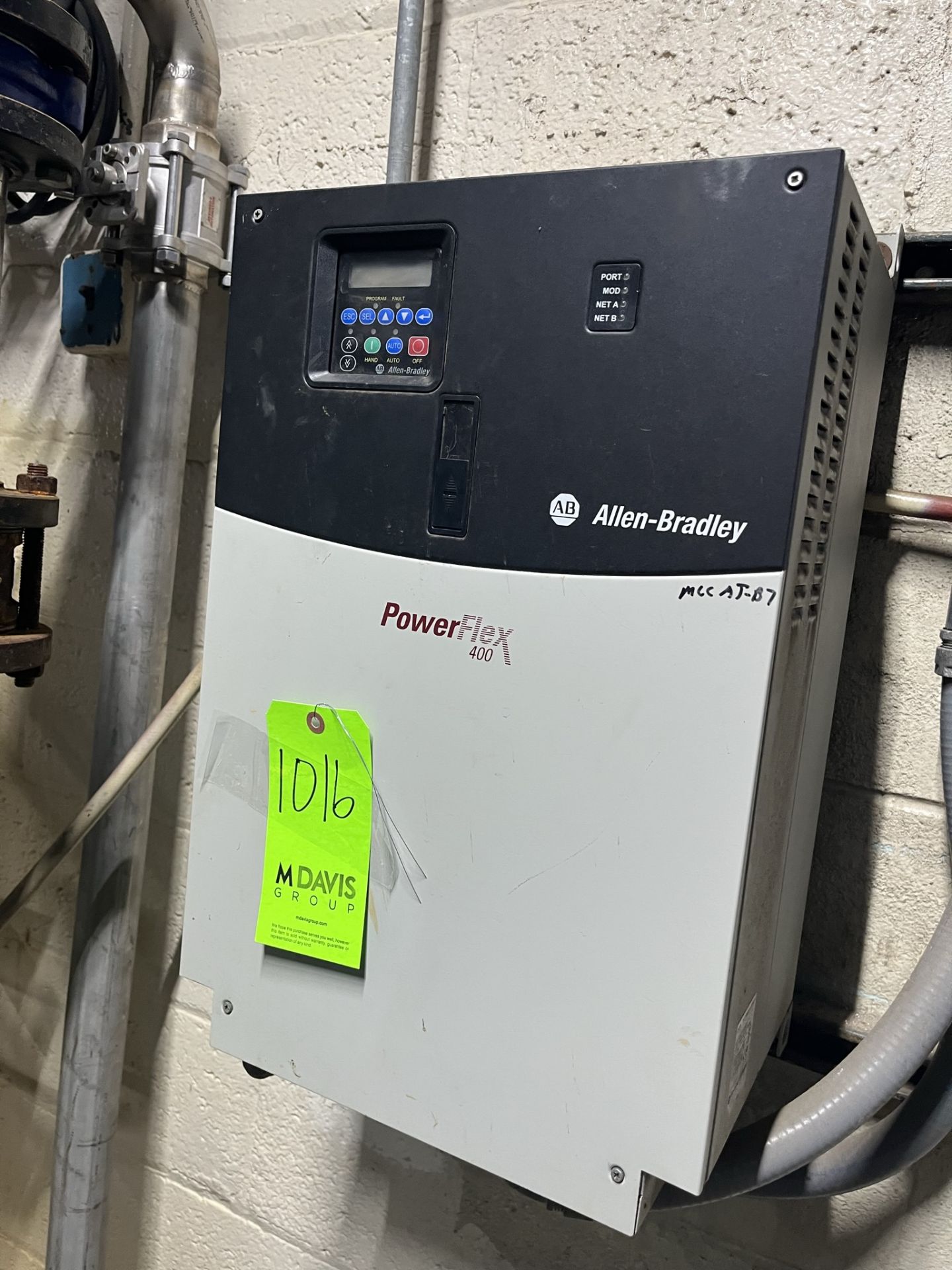 ALLEN BRADLEY POWER FLEX 400 CAT NO. 22C-D088A103 SERIES A MOTOR RATING: 45KW/60 HP INPUT 3 PHASE - Image 3 of 4