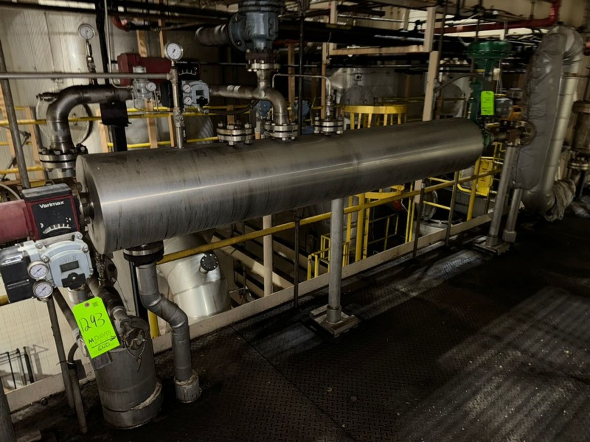 Shell & Tube Heat Exchanger, Aprox. 95” L x 15” Dia. (LOCATED IN FREEHOLD, N.J.) - Bild 2 aus 2