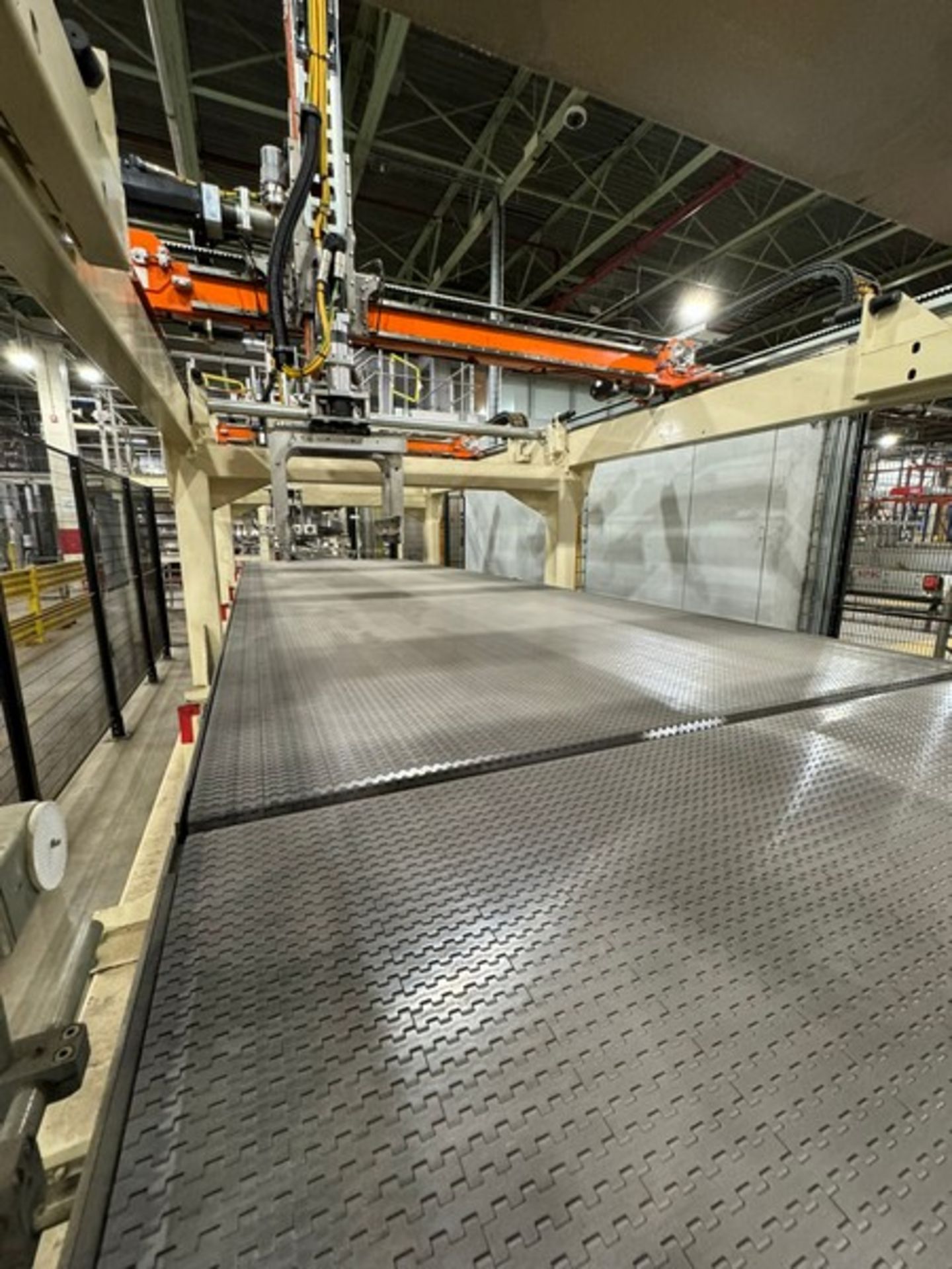 Infeed Conveyor to Palletizer, with Sorting Arms & Protective Cage (LOCATED IN FREEHOLD, N.J.) - Image 7 of 7
