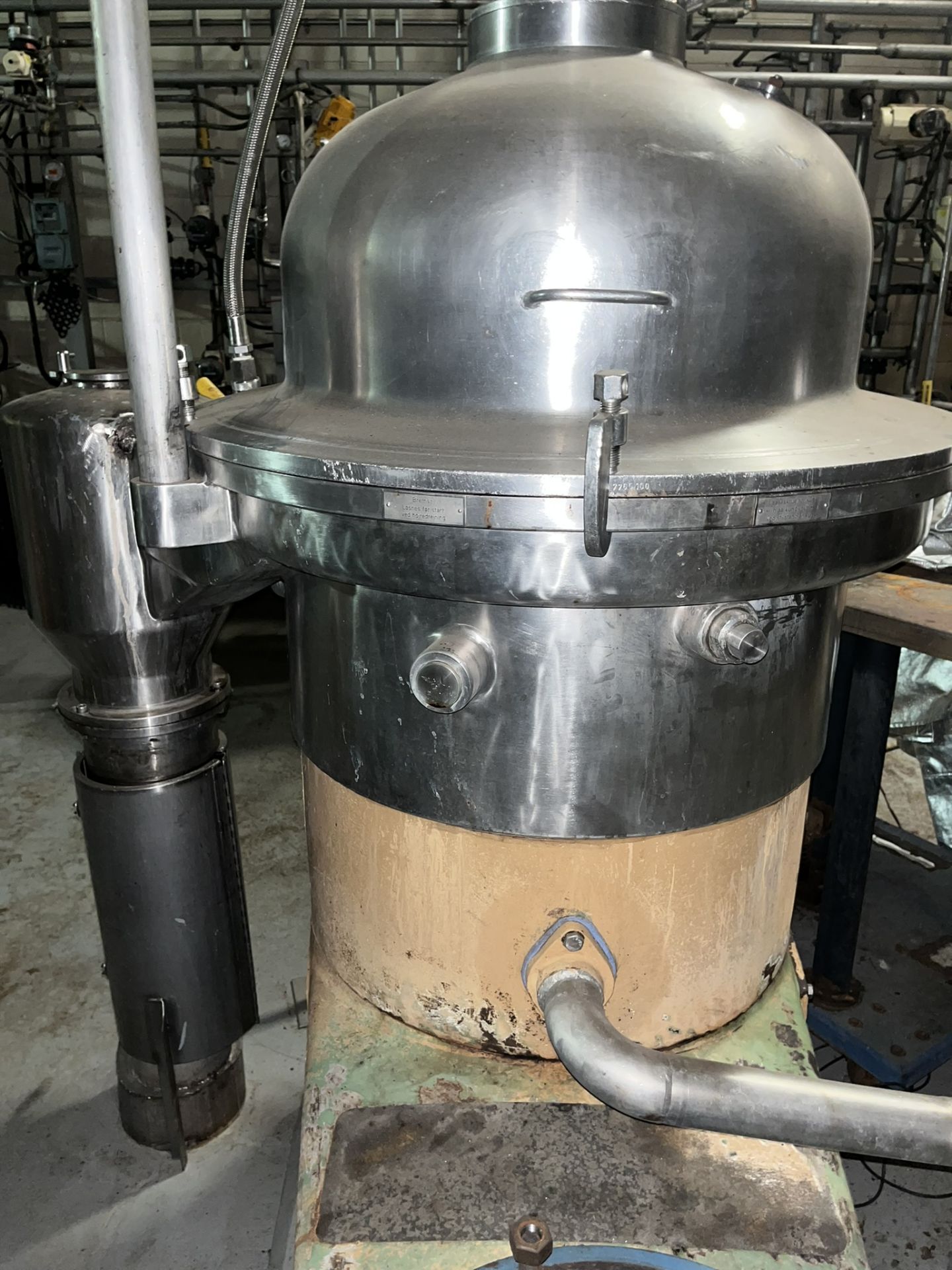 WESTFALIA SEPARATOR TYPE:SA60-60-177 SERIAL NO:1686-716 SPEED OF BOWL RPM:4920 - Image 4 of 9