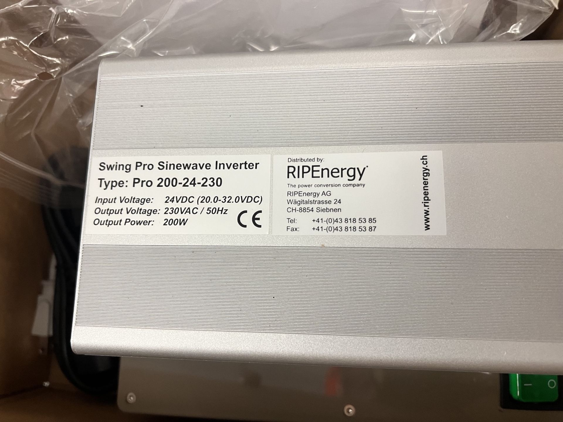 RIPENERGY SWING PRO SINEWAVE INVERTER, TYPE PRO 200-24-230 - Bild 3 aus 4