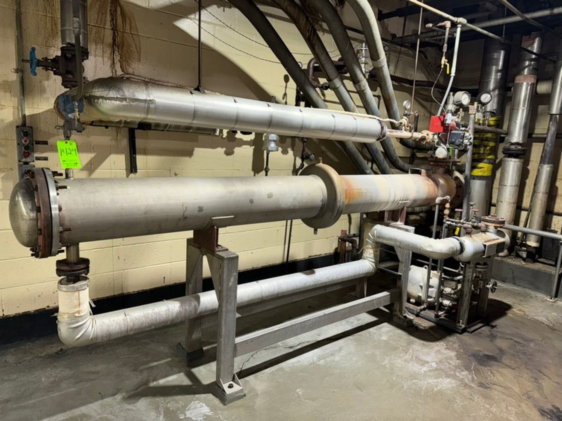 Shell & Tube Heat Exchanger, with Associated Piping & Components (LOCATED IN FREEHOLD, N.J.) - Image 2 of 3