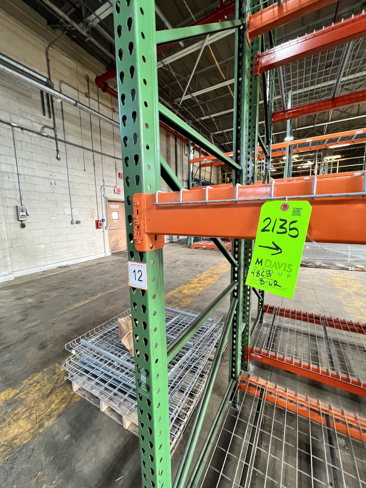 PALLET RACKING, 8 UP-RIGHTS AND 48 CROSS BEAMS - Image 4 of 5