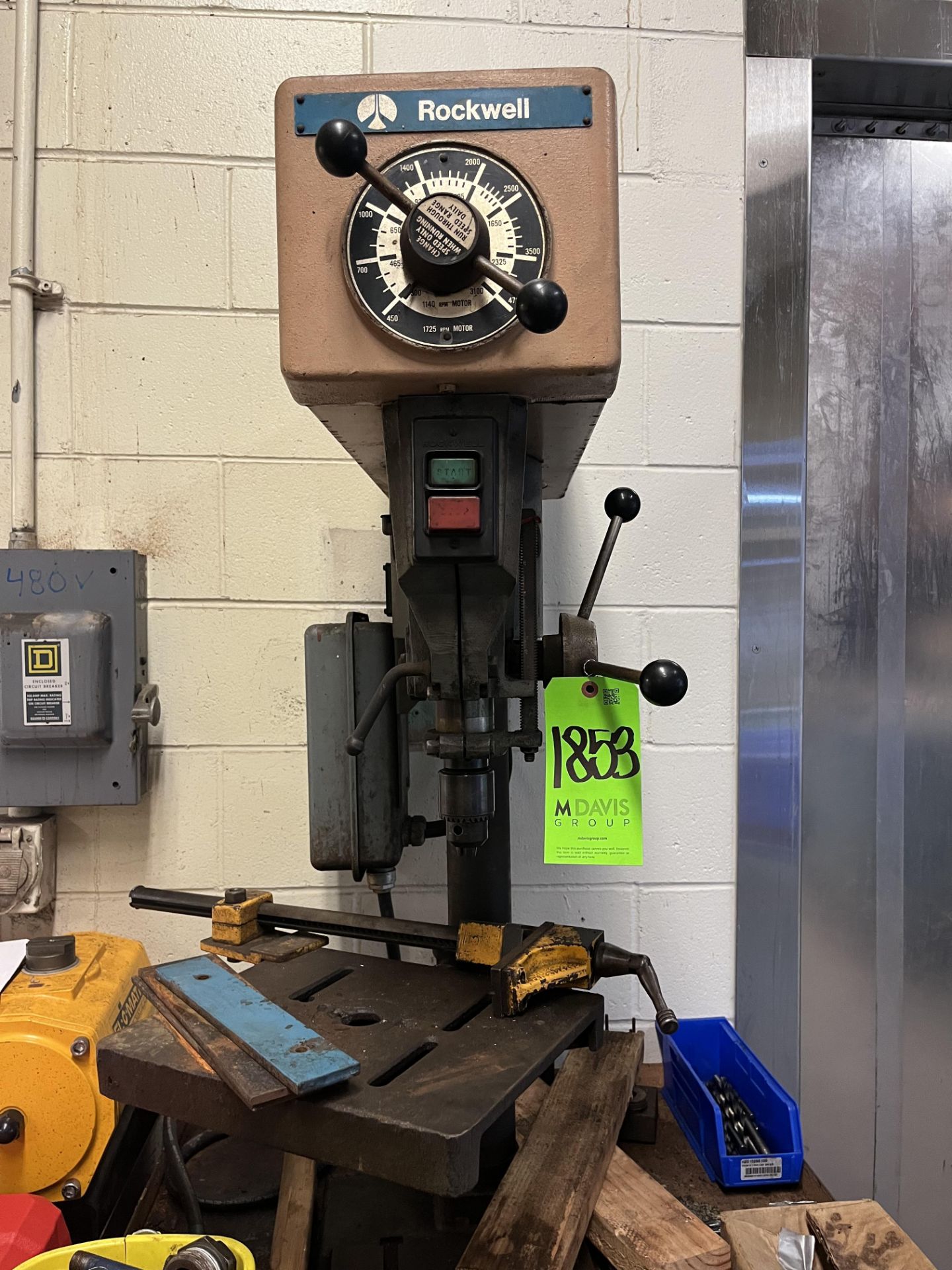 ROCKWELL DRILL PRESS SERIAL NO.84K81643 CAT NO.15-350 (Simple Loading Fee $247.50)