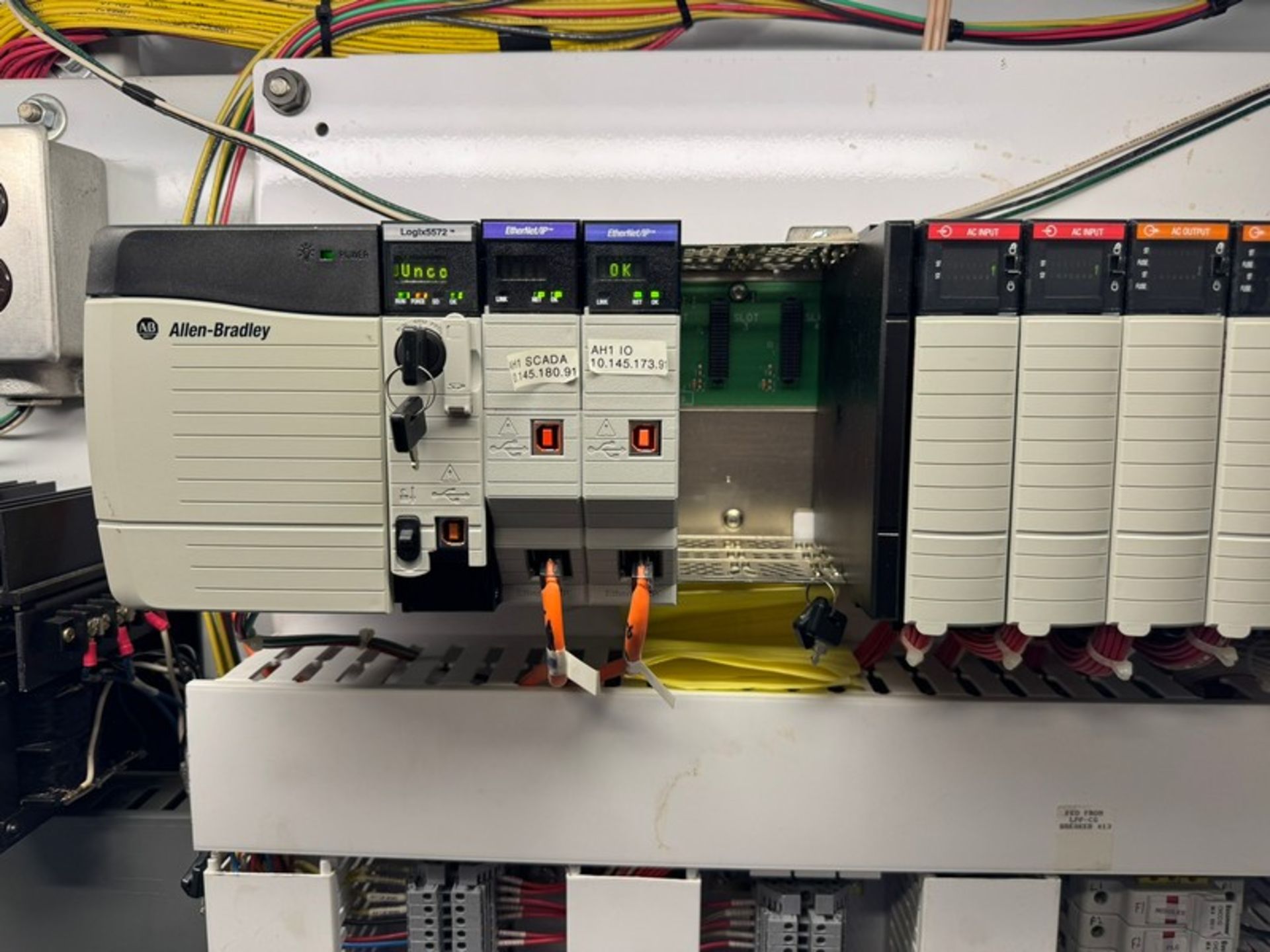 2-Door Control Panel, with Allen-Bradley 18-Slot PLC, & Other Associated Components, Overall Dims. - Image 5 of 7