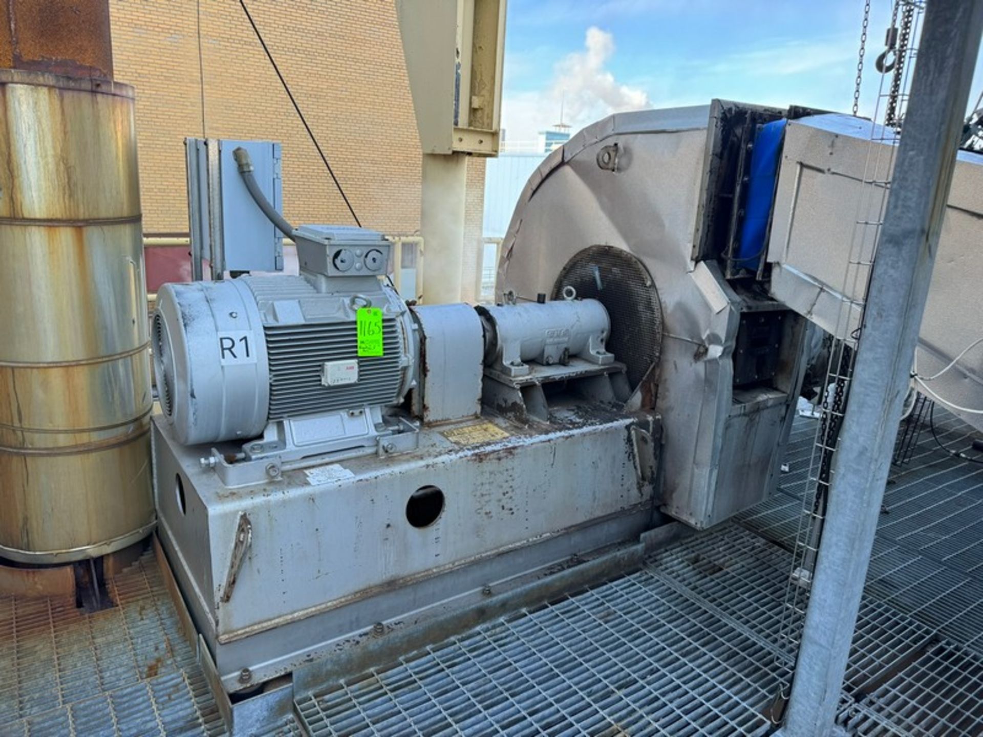 2006 Wartung der Öllager 90 kw Radial Hot Fan, Type: KXE 160-040030-00, S/N 212455, Includes