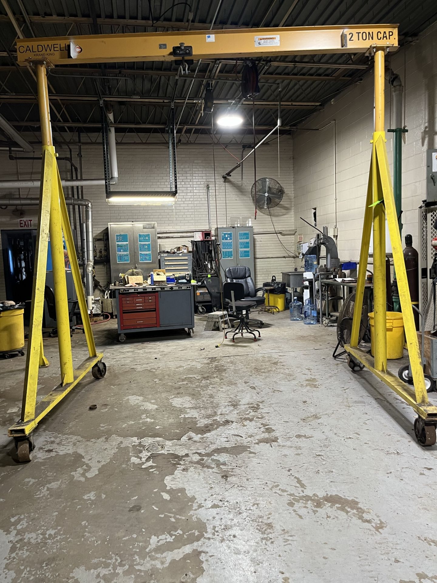 2 TON CAP FIXED HEIGHT GANTRY CRANE CALDWELL KRANE-KING (Located Freehold NJ) (Simple Loading Fee