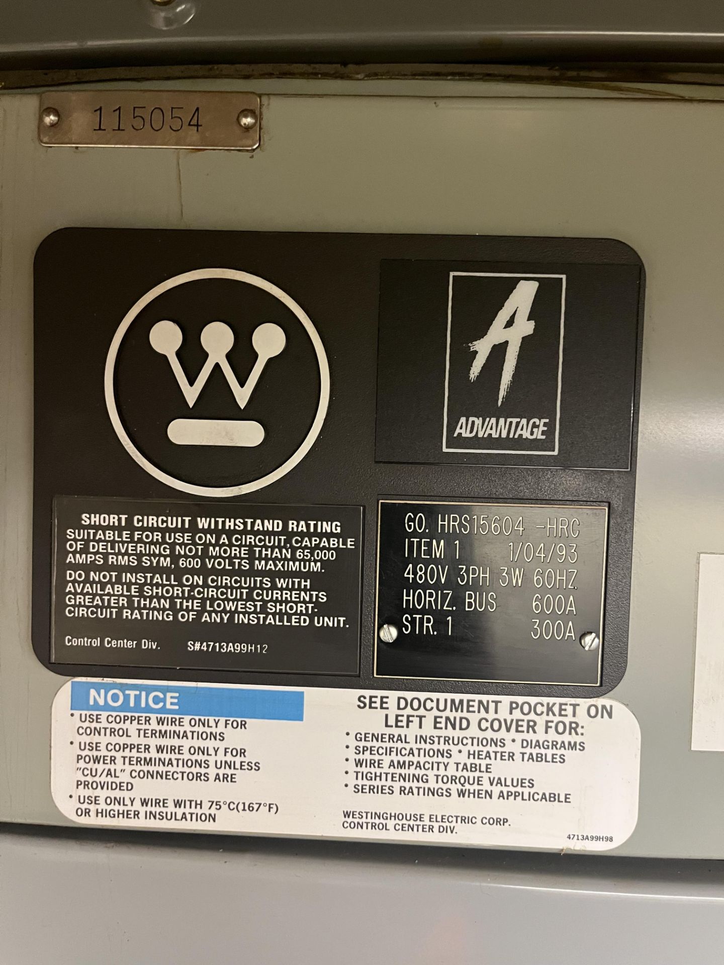 WESTINGHOUSE IQ DATA PLUS II MOTOR CONTROL CENTER 52 BUCKETS - Image 2 of 10