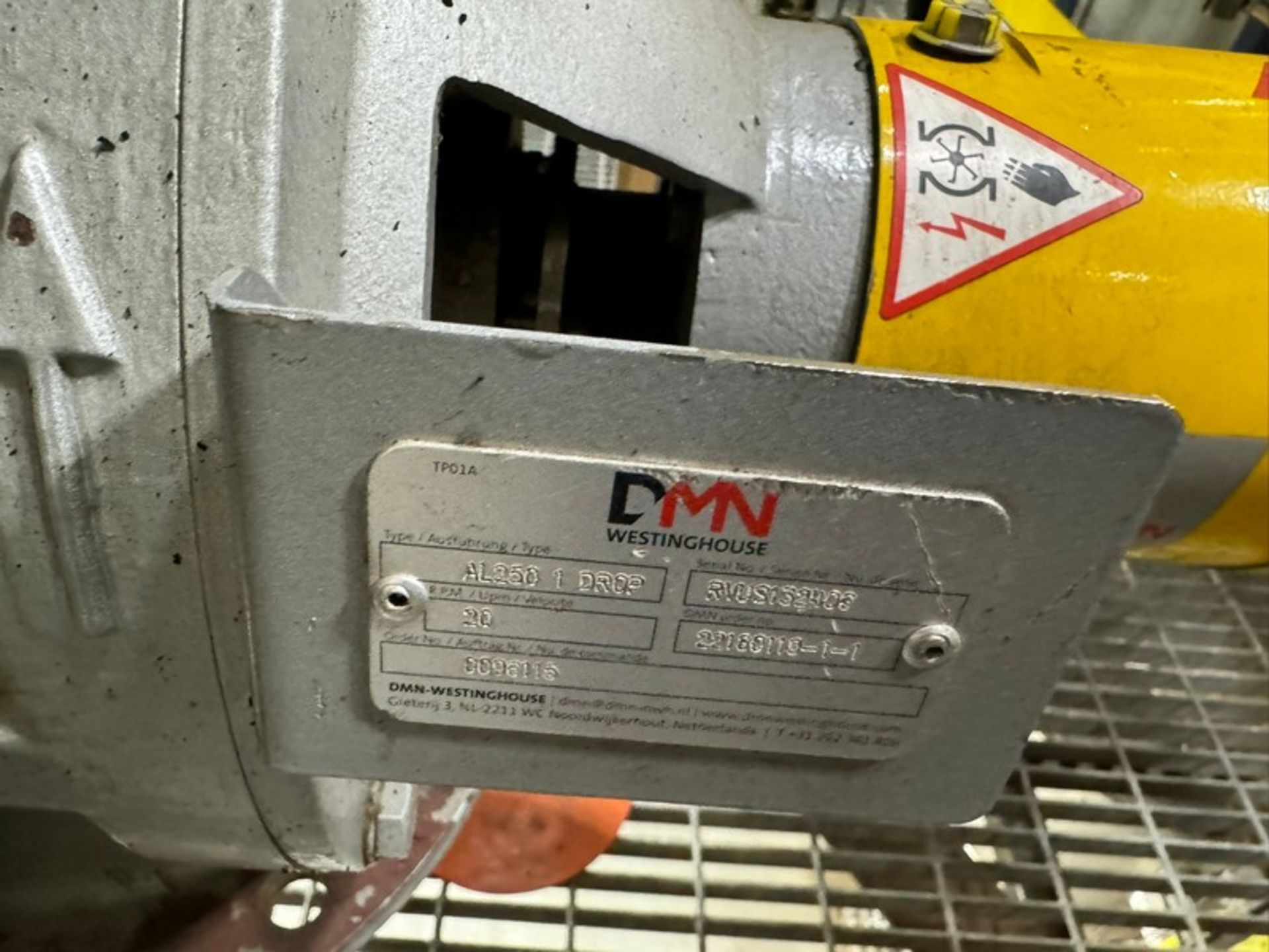 North Hot Cone, with DMN Westinghouse Rotary Air Lock Valve, Type: AL 250 1DROP, S/N RVUS132406, - Image 5 of 11