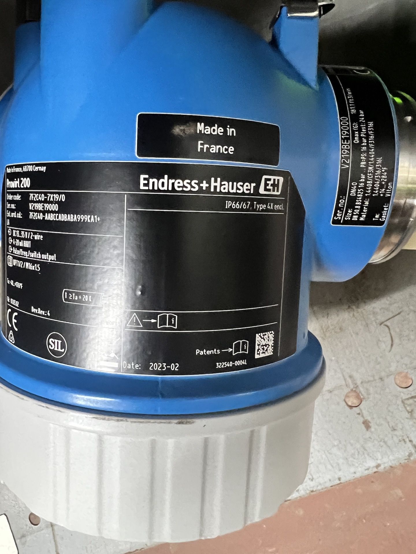 NEW ENDRESS HAUSER FLOW METER, MODEL PROWIRL 200 - Image 4 of 4