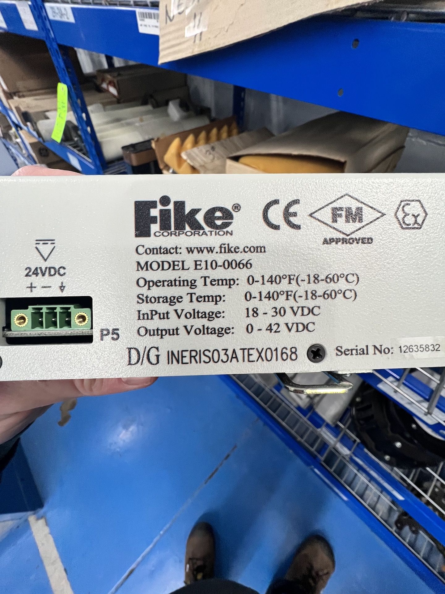 (2) FIKE EPC EXPLOSION PROTECTION CONTROLLERS, (1) FIKE ANNUNCIATOR MODULE - Bild 6 aus 7