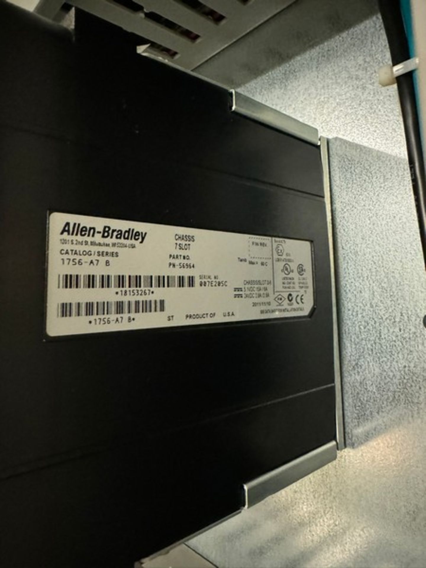 Allen-Bradley 7-Slot PLC (LOCATED IN FREEHOLD, N.J.) (Simple Loading Fee $275) (NOTE: CABINET NOT - Image 3 of 3