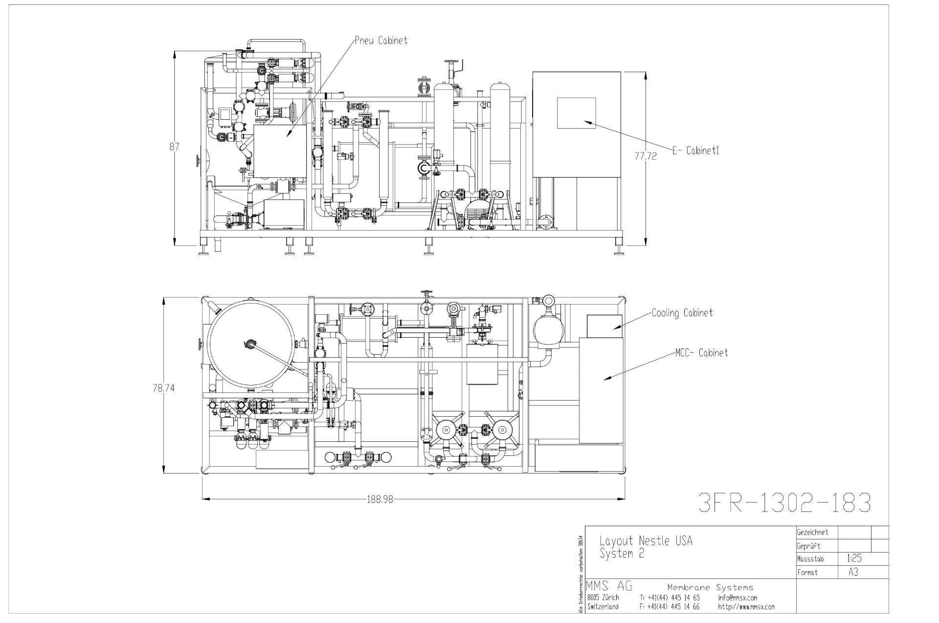 2017 A&B PROCESS SYSTEMS 600 GALLON MULTI-ZONE JACKETED PROCESSOR, S/N 1626700301, WITH TOP-MOUNT - Image 3 of 6