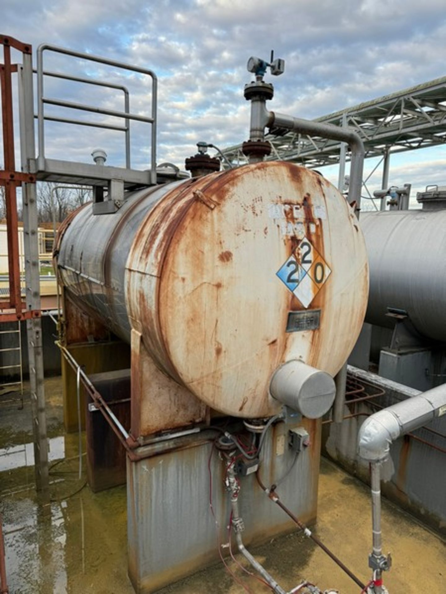 Horizontal Acid Tank (LOCATED IN FREEHOLD, N.J.) (Simple Loading Fee $4,950) - Image 4 of 4