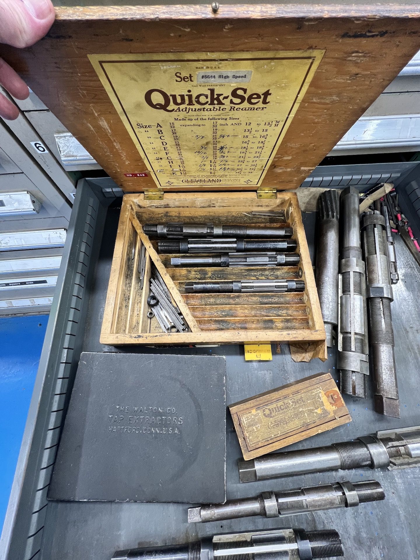 PARTS CABINET WTH CONTENTS, INCLUDES ASSORTED HARDWARE, INCLUDES ASSORTED WRENCHES, POP RIVETS, - Image 12 of 17