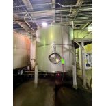 2020 JBF 3,780 GALLON S/S MIXING TANK, S/N 19949, TOP-MOUNT PROP STYLE AGITATION, APPROX. 108 IN.