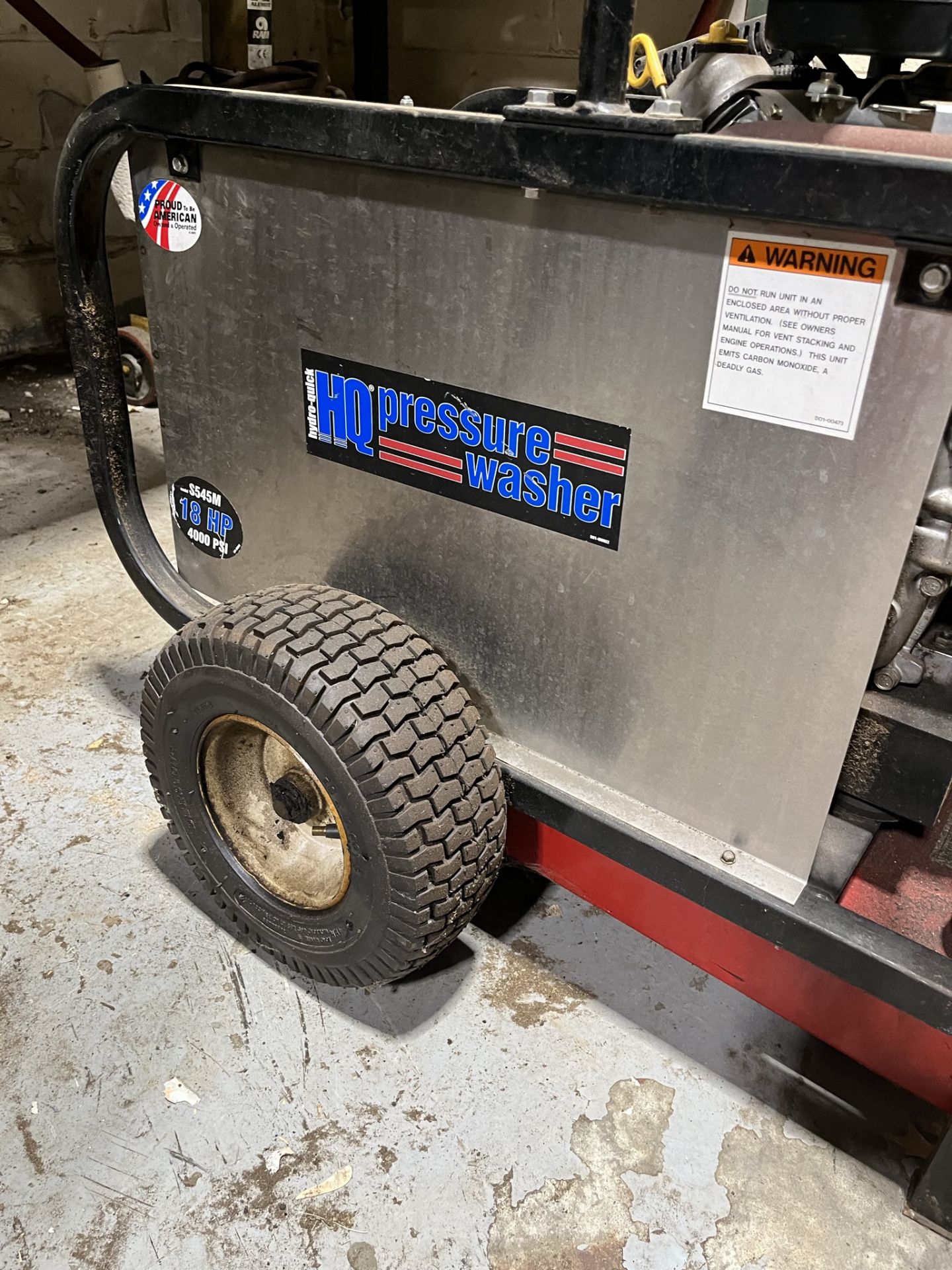 HYDRO-QUICK HQ PRESSURE WASHER -S545M 18 HP 4000 PSI (Located Freehold, NJ) (Simple Loading Fee - Bild 7 aus 8