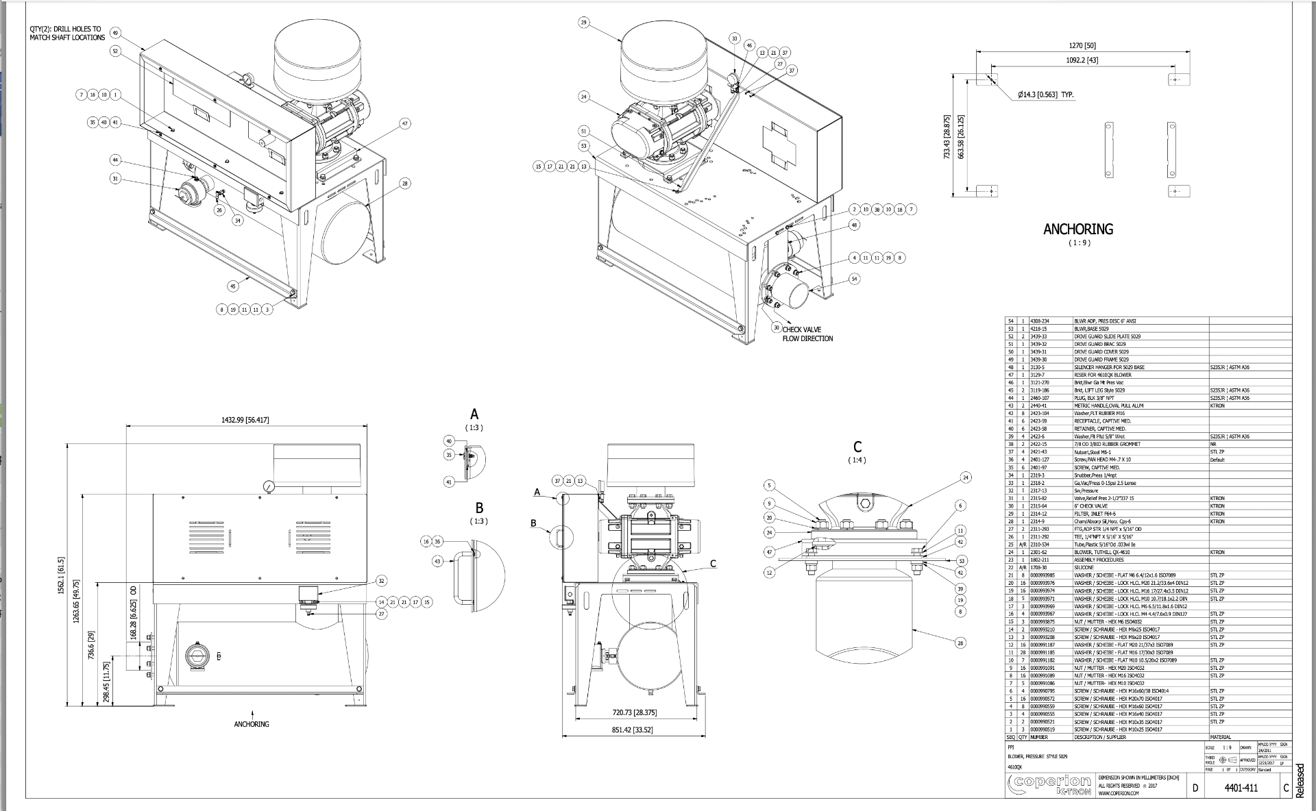 NEW K-TRON COPERION BLOWER PACKAGE / VACUUM PUMP SKID WITH MD PNEUMATICS ROTARY POSITIVE - Image 2 of 7