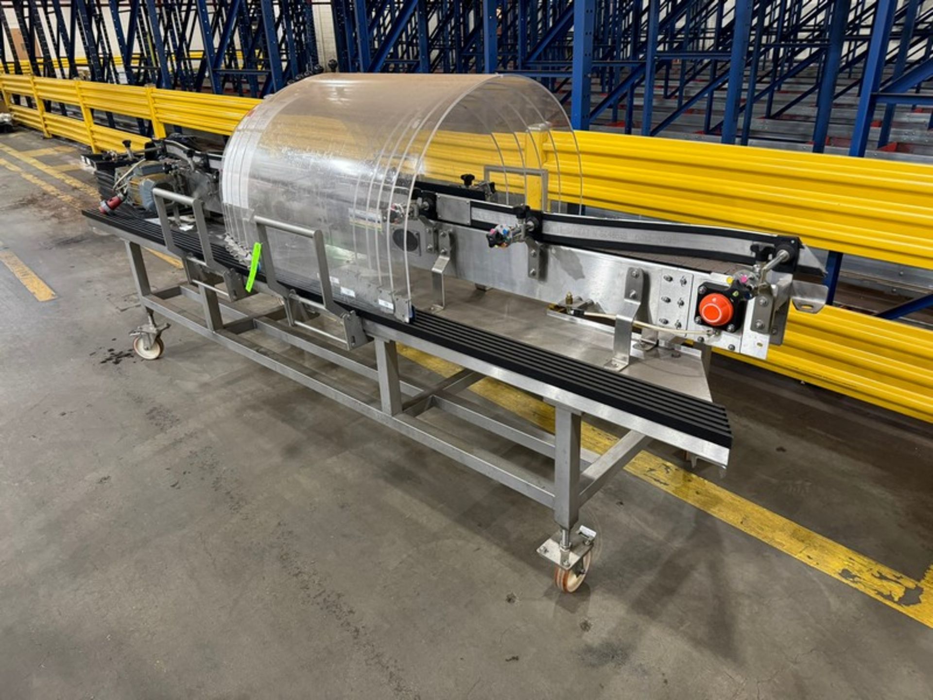 Portable Straight Section of Conveyor, with Aprox. 3-1/2” W Conveyor Chain, with SEW Drive, - Image 2 of 5