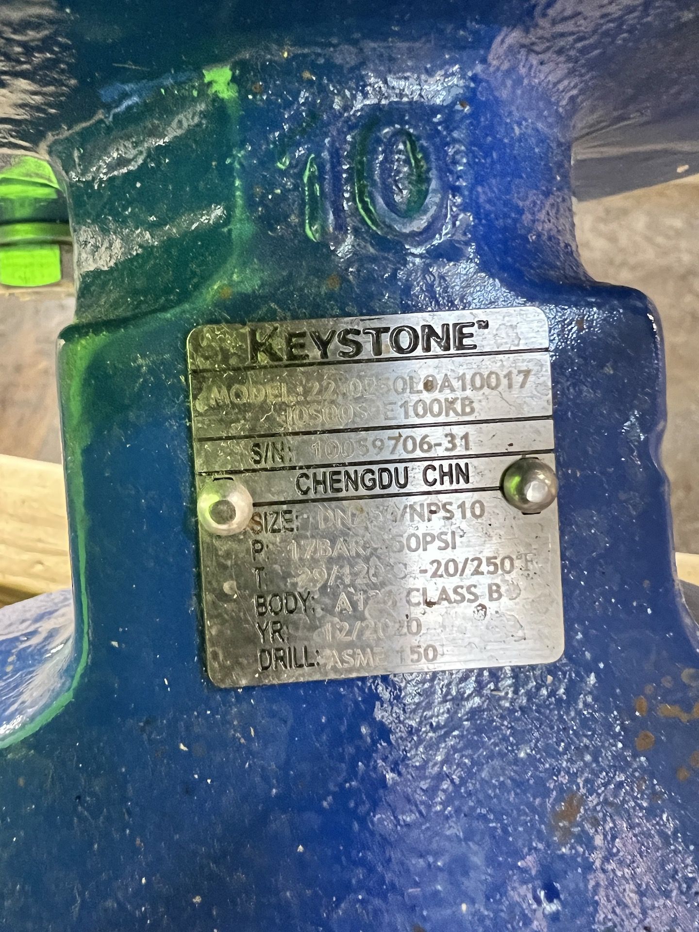 NEW 2020 KEYSTONE BUTTERFLY VALVE - Image 2 of 4