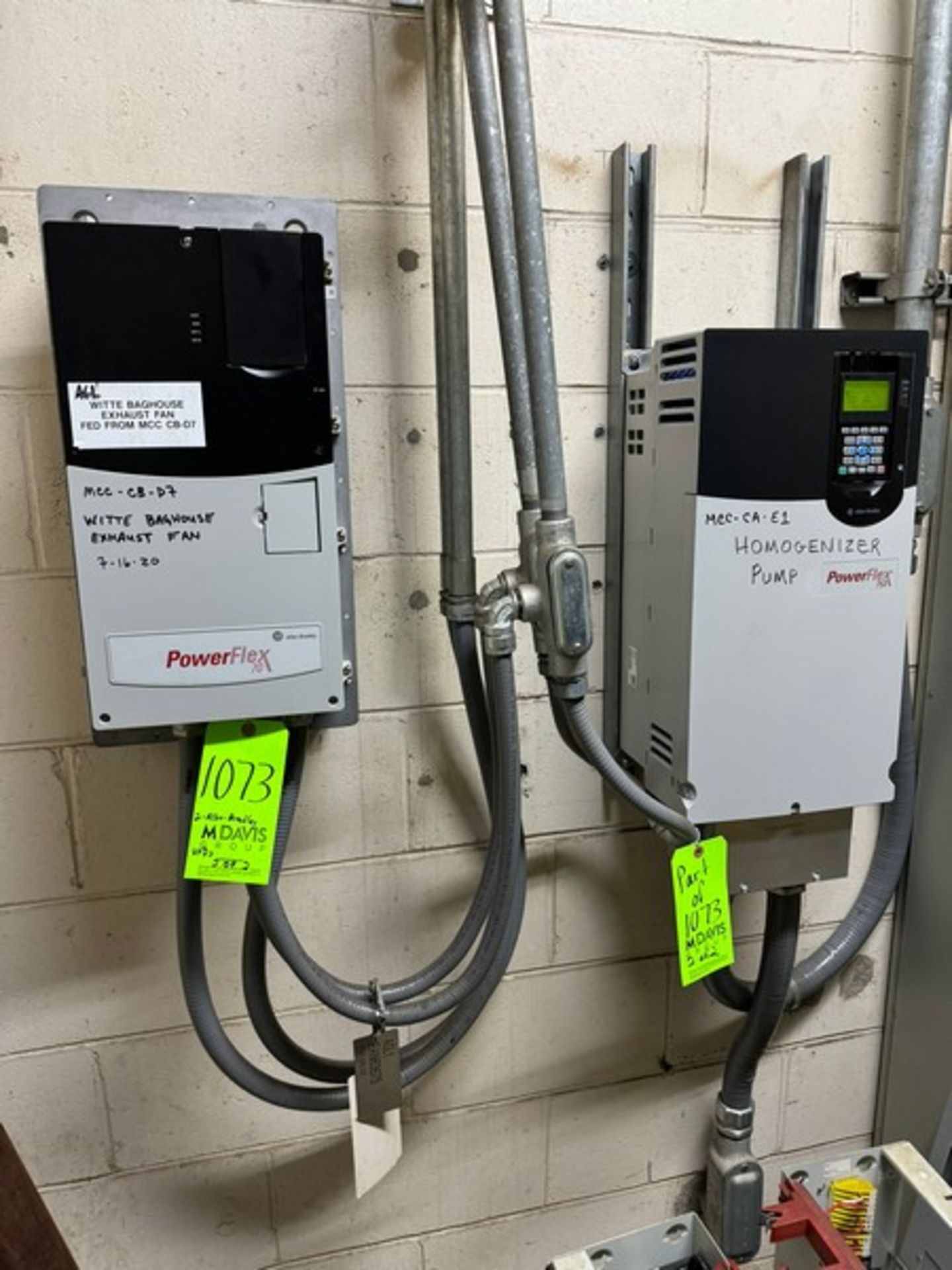 (1) Allen-Bradley PowerFlex 753 & (1) Allen-Bradley PowerFlex 70 (LOCATED IN FREEHOLD, N.J.)