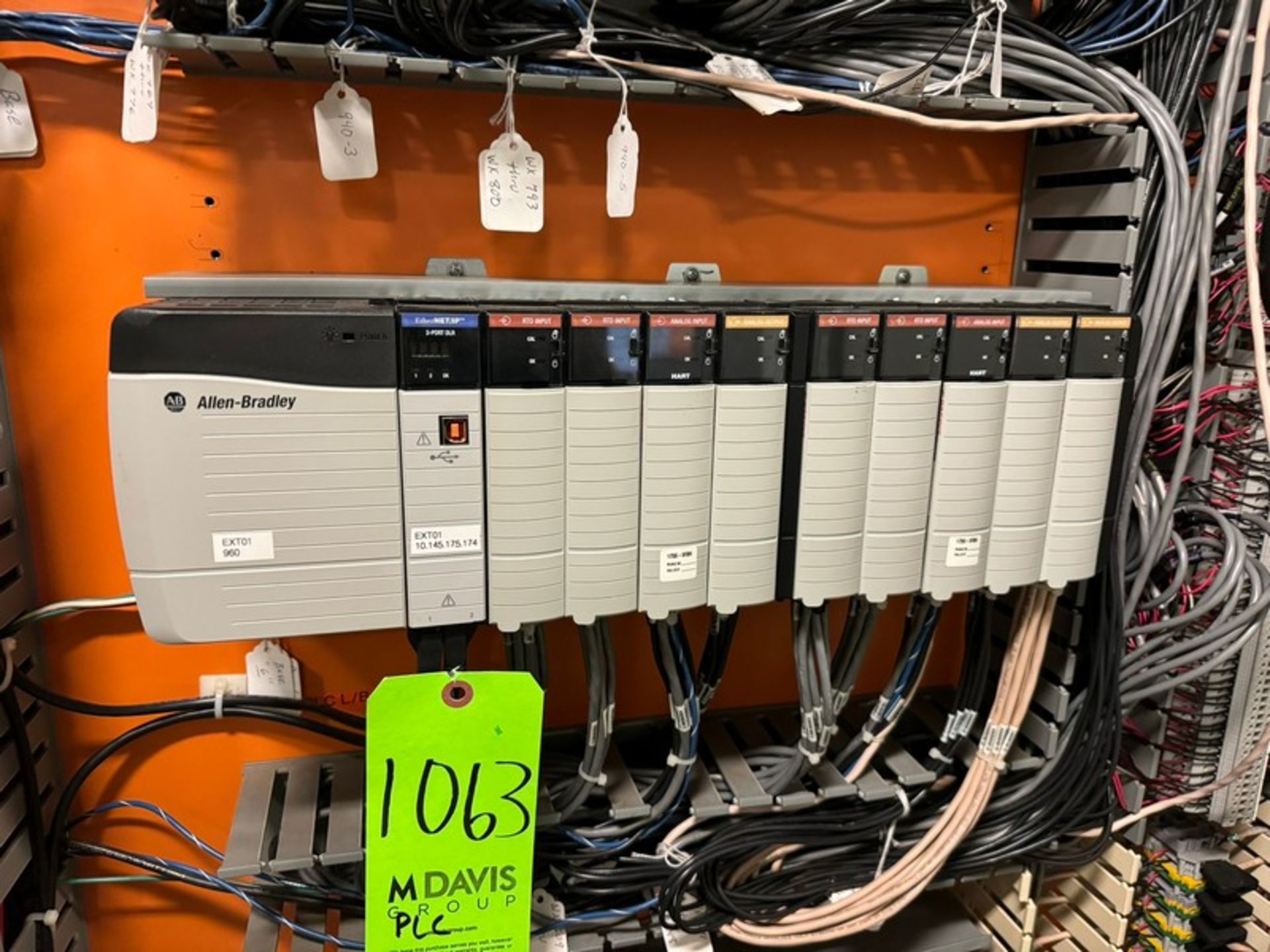 Allen-Bradley 10-Slot PLC (LOCATED IN FREEHOLD, N.J.) (Simple Loading Fee $275) (NOTE: CABINET NOT